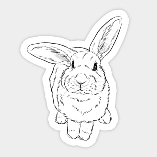 Wonky Kaninchen Sticker